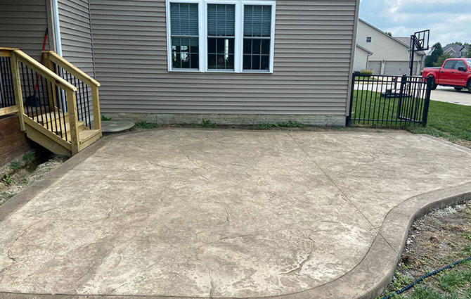 stamped concrete installation services chatham il