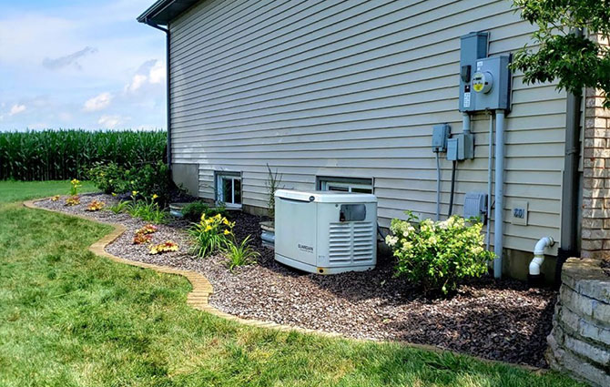 wrap around garden with mulch chatham il