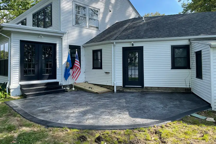 residential stamped concrete patio installation professionals near chatham illinois