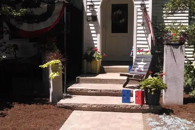 front stoop concrete patio steps chatham illinos